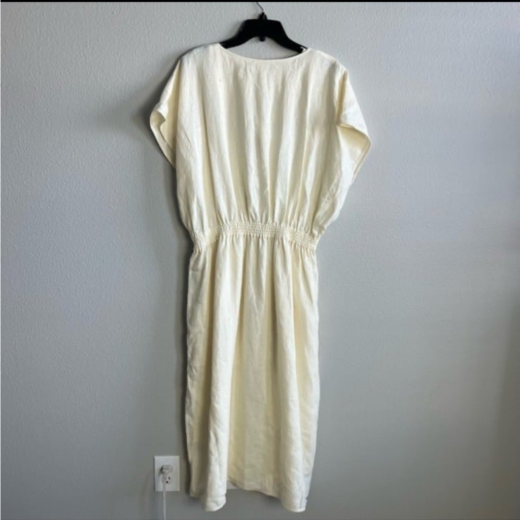 Tory Burch Drop Waist Linen Midi Split Hem DressBrand New With Tags 498 Retail